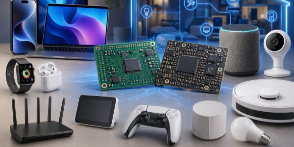 Compact and thin Multilayer FR4 Board showcasing precise via-in-pad technology